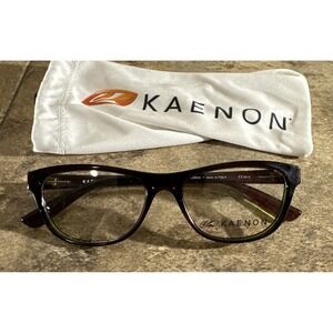 KAENON 400 Series 407 Brown Green Flex Eyeglasses Frames 49-16-130-33mm NWOT G26